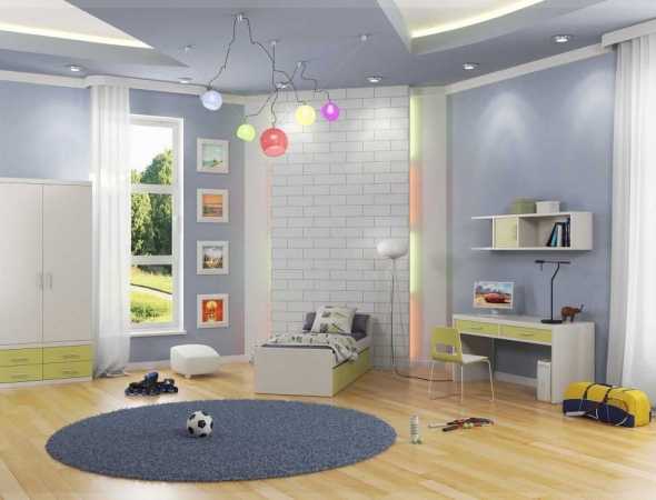 חדר ילדים ריהוט ירוק בהיר