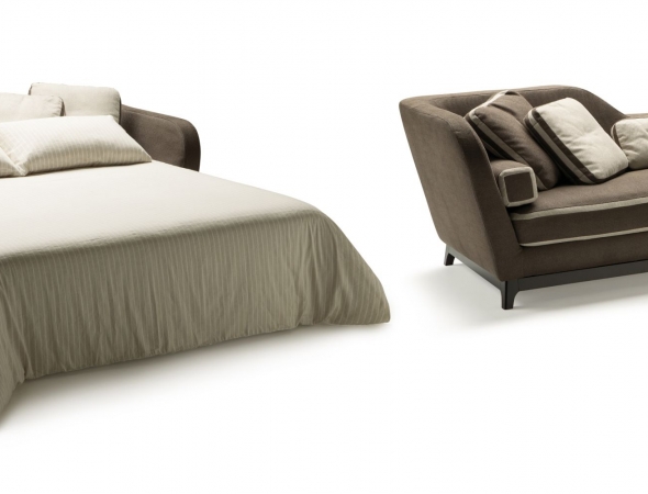 ספה ניפתחת המתאפיינת בקווים מודרניים. 
שילוב של מראה עיצובי, ישיבה נוחה ושינה איכותית.