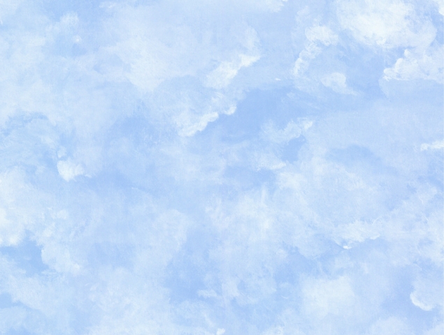 טפט ענני אטריום עליז ומואר, בצבע תכלת